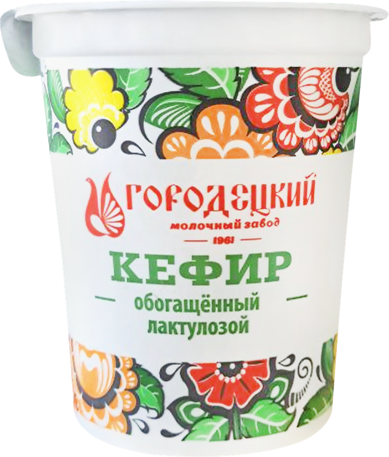 Кефир МОЛОКО ГОРОДЕЦ с лактулозой 3,5%, без змж, 400г