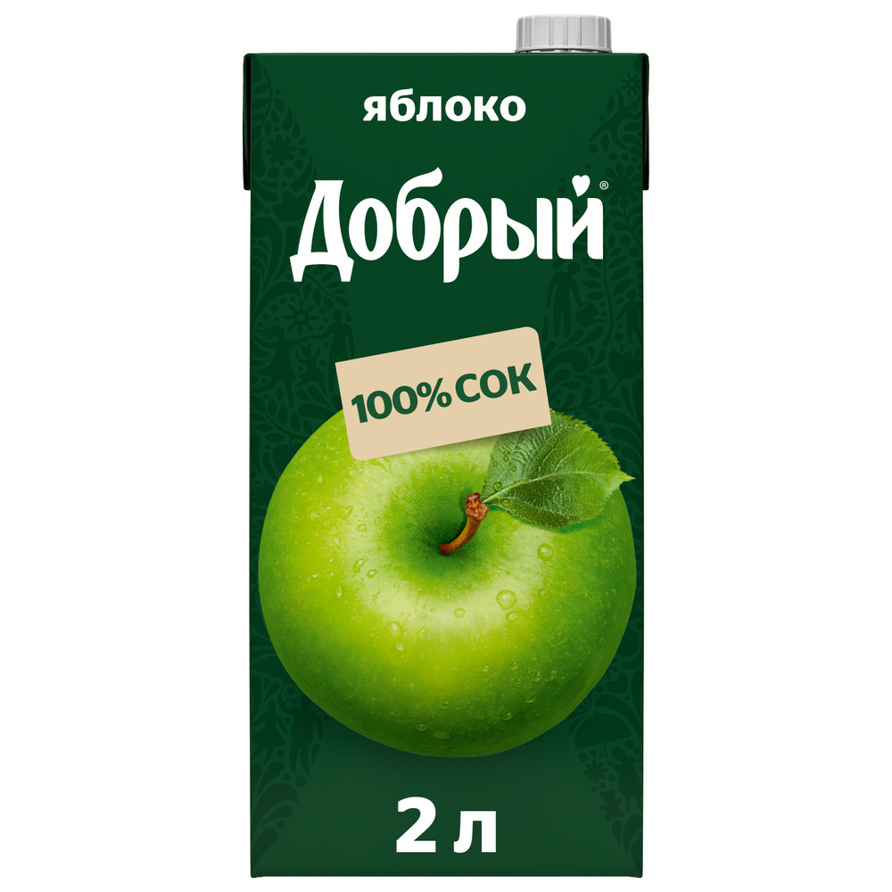 Сок Добрый яблочный, 2л