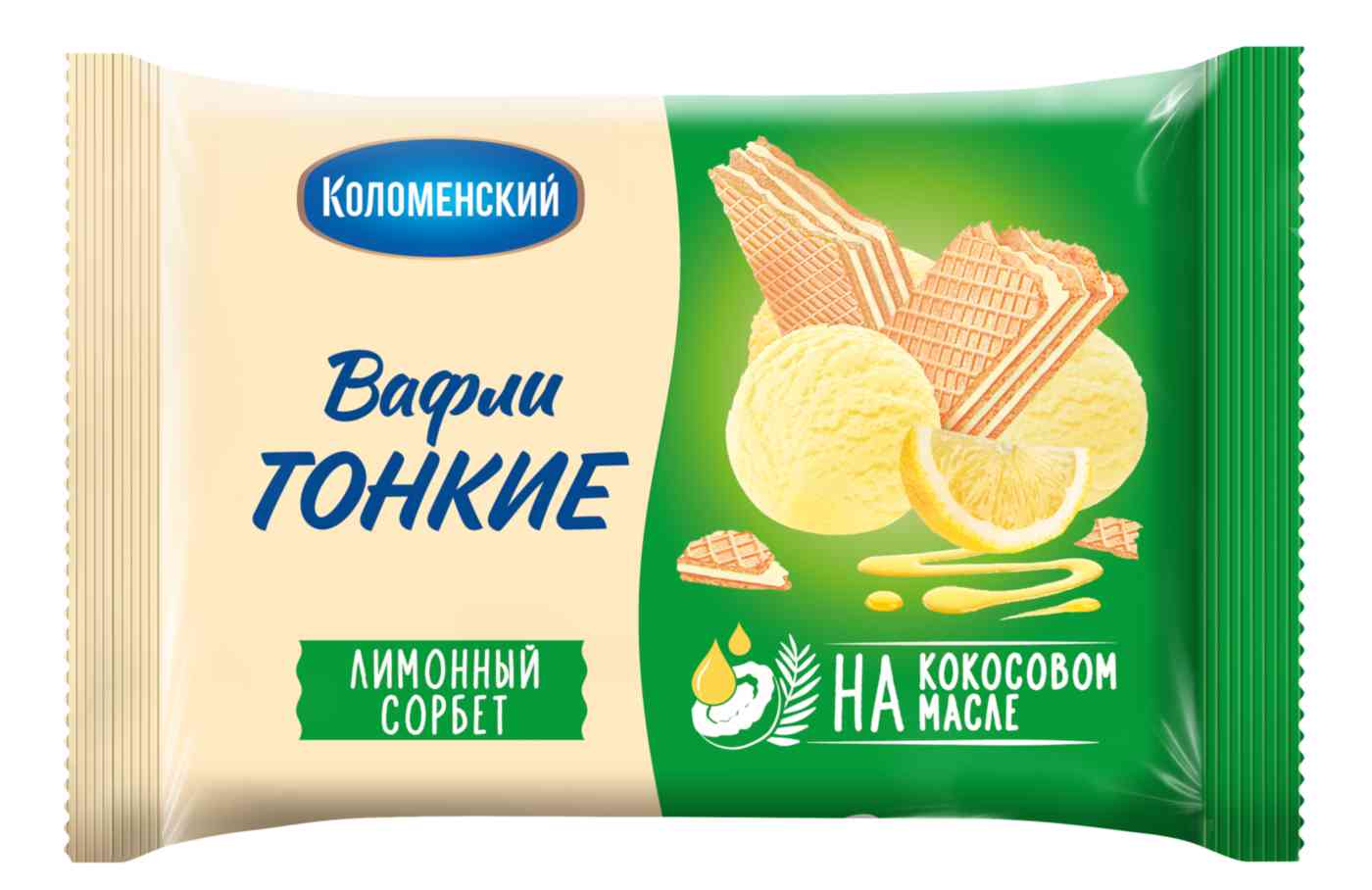 Вафли Коломенский Лимонный сорбет, 100г