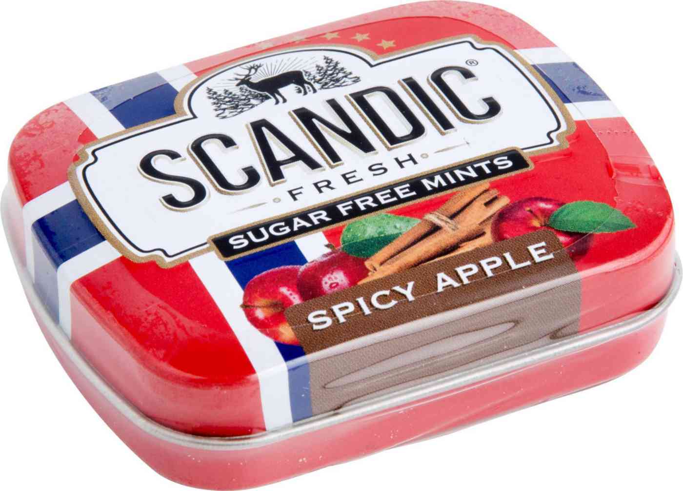 Драже освежающие Scandic Spicy Apple (Пряное яблоко) без сахара, 14г