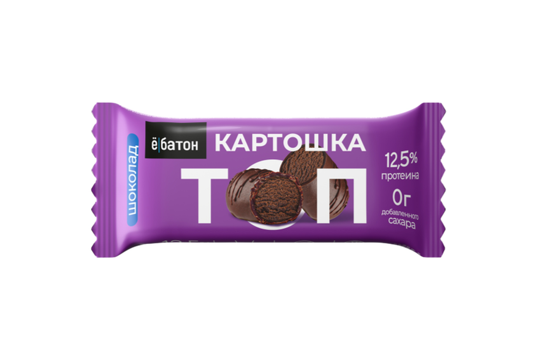 Батончик протеиновый "Kartoshka" Ё батон Шоколад 50 г / Супермаркет