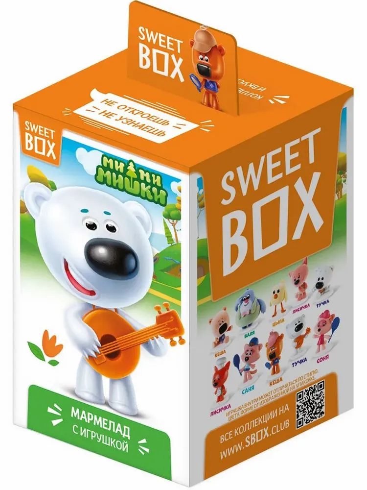 Мармелад с игрушкой в коробочке SWEET BOX МИ-МИ-МИШКИ 4 10г