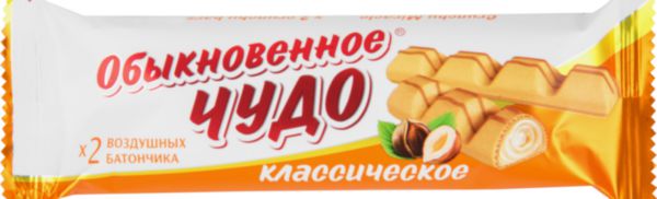 Батончик воздушный Обыкновенное чудо классическое, 2 х 20г