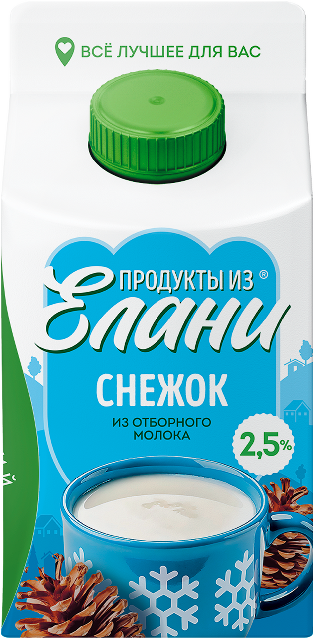 Снежок Продукты из Елани с сахаром 2.5%, 450г