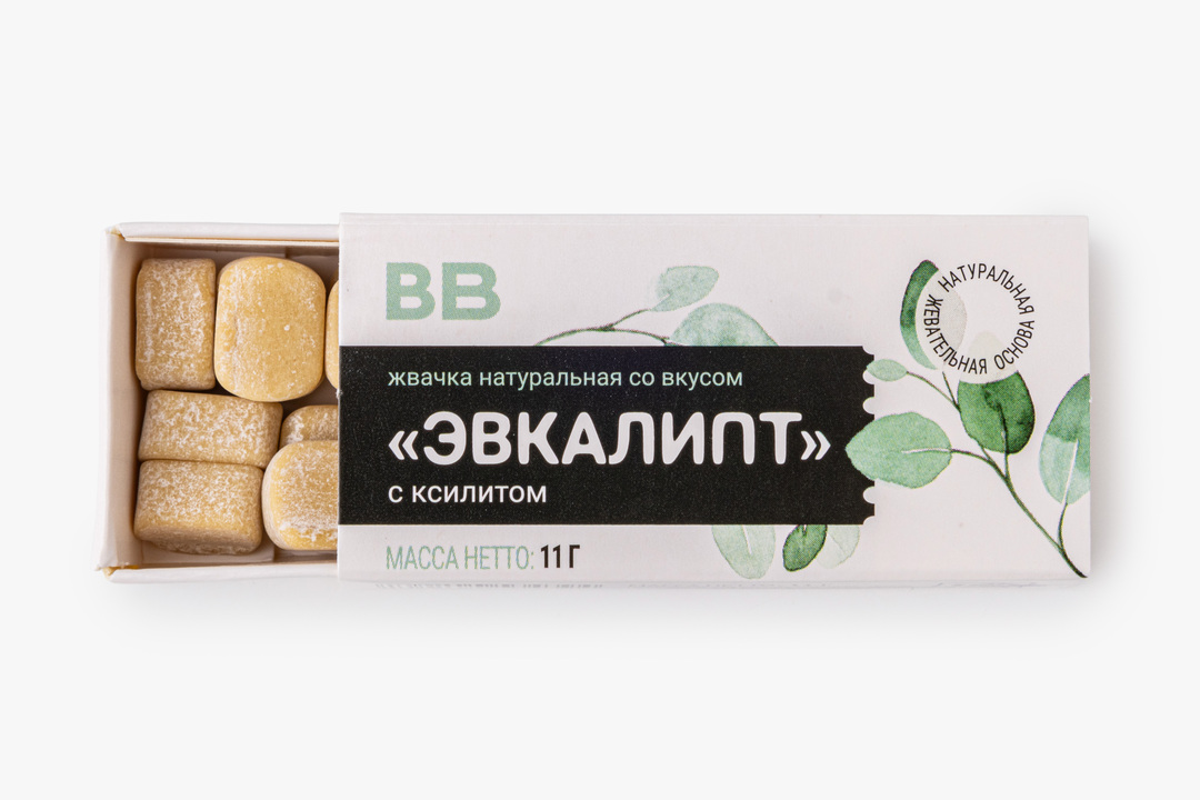 Жвачка натуральная со вкусом "Эвкалипт"