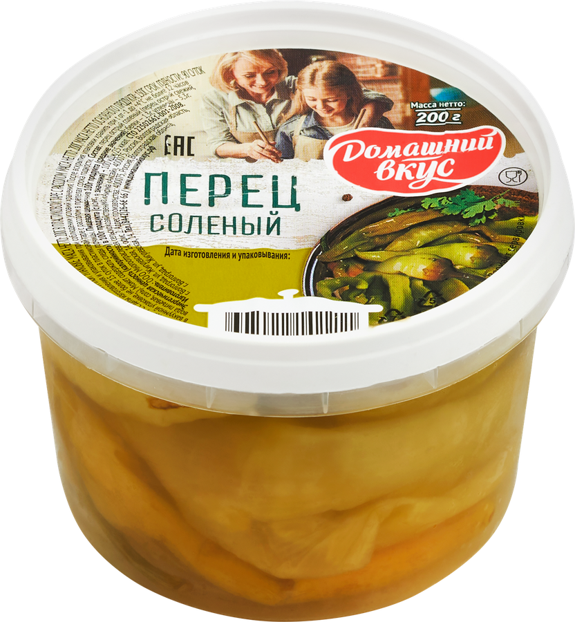 Перец соленый ДОМАШНИЙ ВКУС, 200г