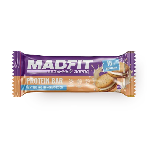 Батончик Mad Fit со вкусом Печенье-крем