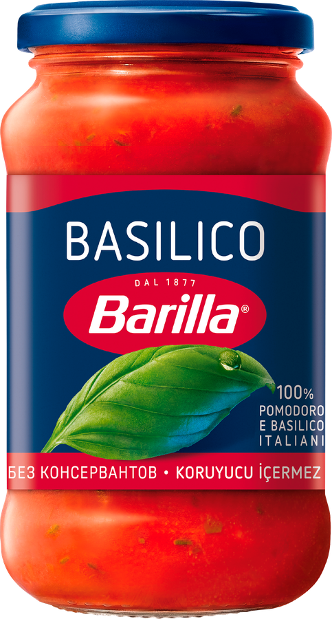 Соус томатный BARILLA Basilico, с базиликом, 400г