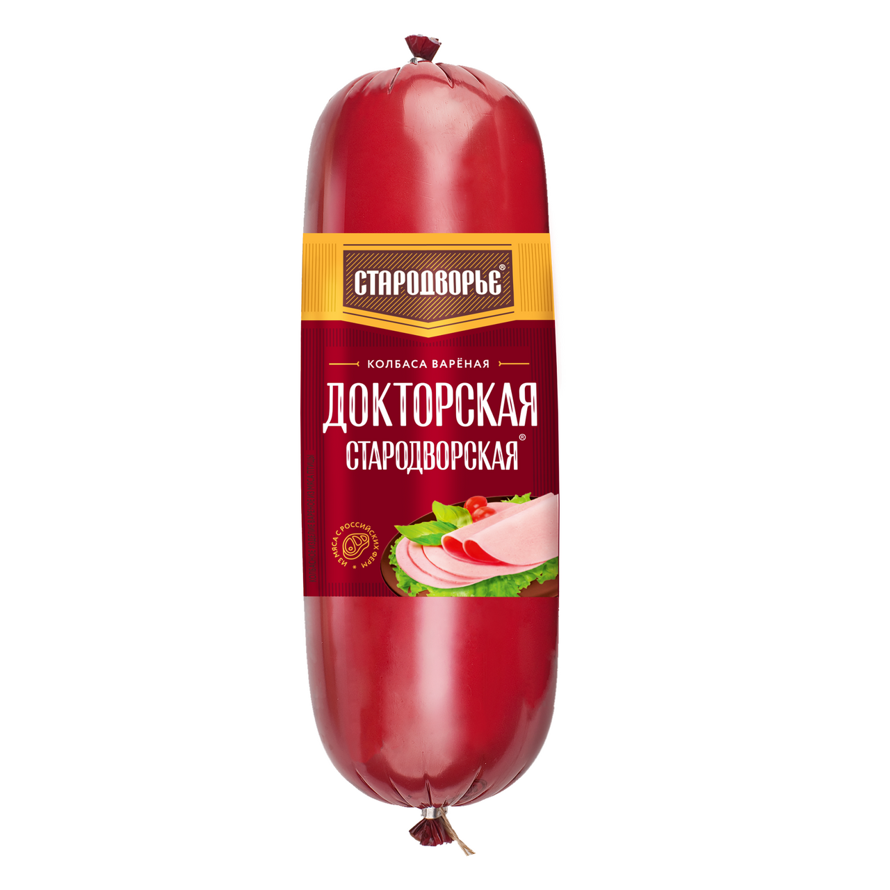 Колбаса Стародворье Докторская Стародворская Бордо вареная, ~1.3кг
