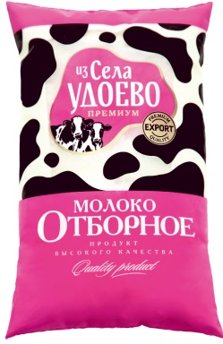 Молоко Из села Удоево отборное пастеризованное 3.4-6%, 900г