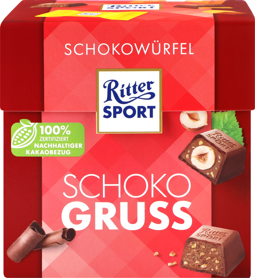 Набор конфет RITTER SPORT Schoko gruss из молочного шоколада, 176г