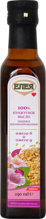 Масло кунжутное ЕЛЕЯ нерафинированное, 250мл