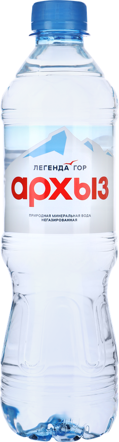 Вода минеральная ЛЕГЕНДА ГОР АРХЫЗ природная столовая негазированная, 0.5л