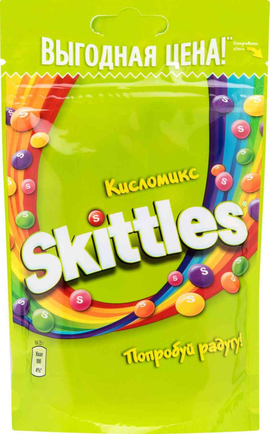 Драже жевательное Skittles Кисломикс, 70г
