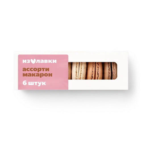 Пирожные Макарон «Из Лавки» ассорти ванильный пломбир, солёная карамель, шоколад замороженные