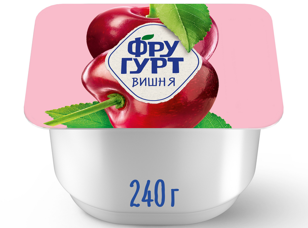 Йогурт Фругурт фруктовый вишня 2%, 240г