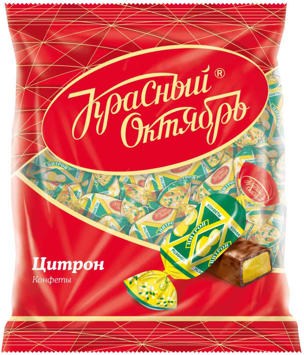 Конфеты шоколадные Цитрон Красный Октябрь, 250г