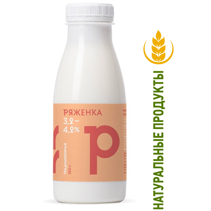 Ряженка Братья Чебурашкины 3.2-4.2%, 330г